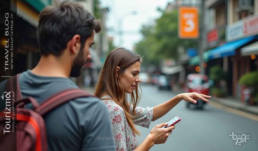 زوج گردشگر در تایلند 