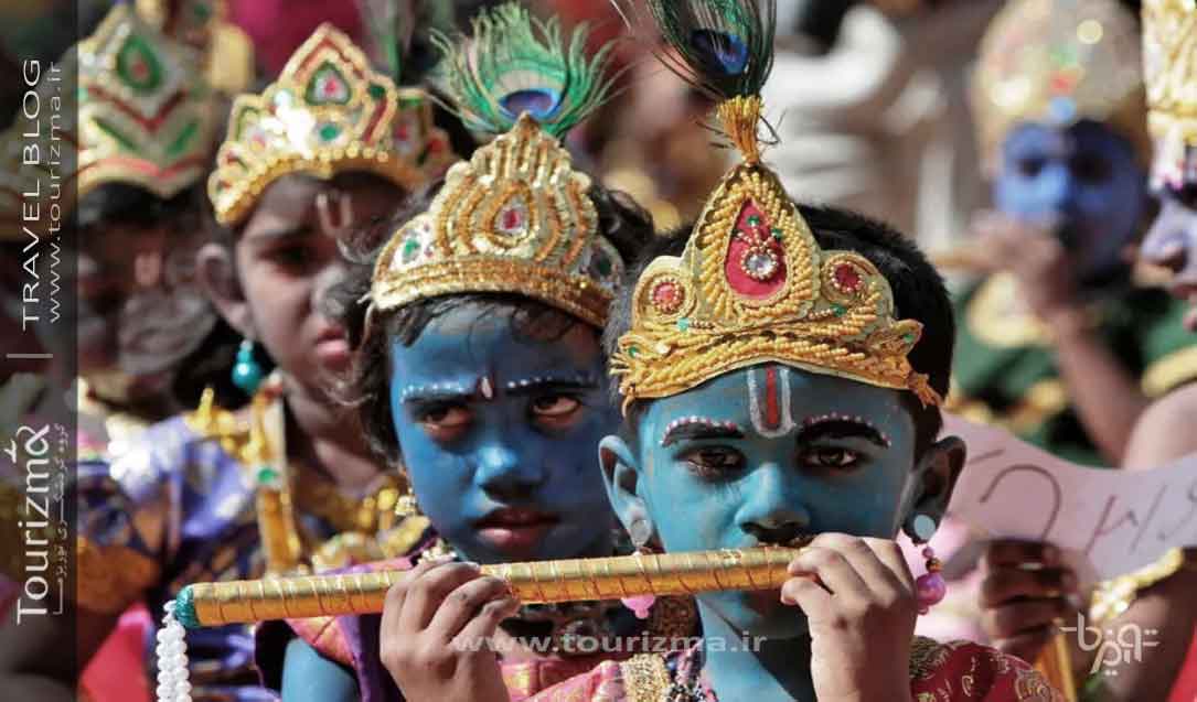 جشنواره کریشنا جانماشتامی در هند 