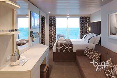 نمای داخلی کابین لوکس BALCONY در کشتی کروز اروپا MSC