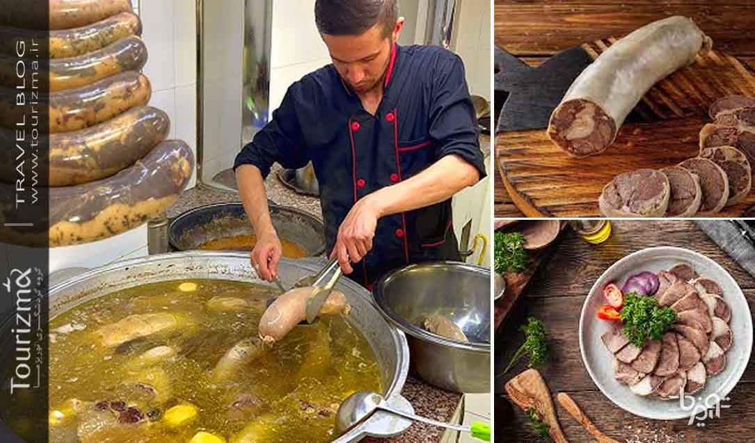 نحوه پخت و سرو سوسیس اسب ازبکستان به نام قازی