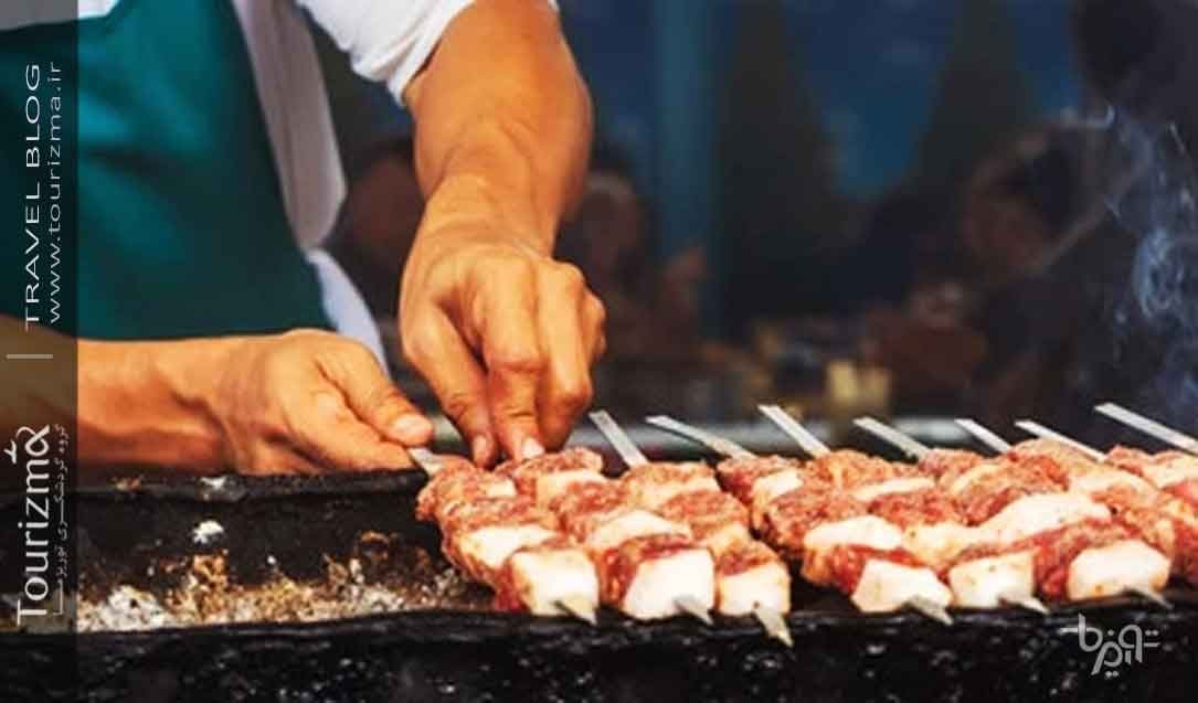 کباب ازبکی از غذاهای معروف ازبکستان 