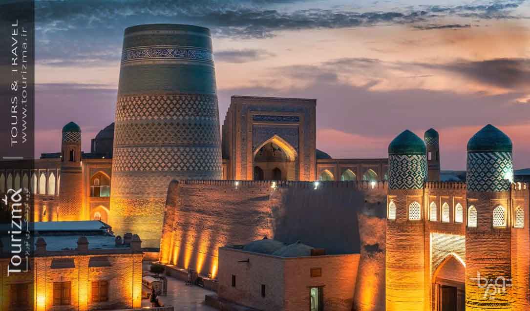 منظره ارگ شهر خیوه در تور ازبکستان توریزما تراول