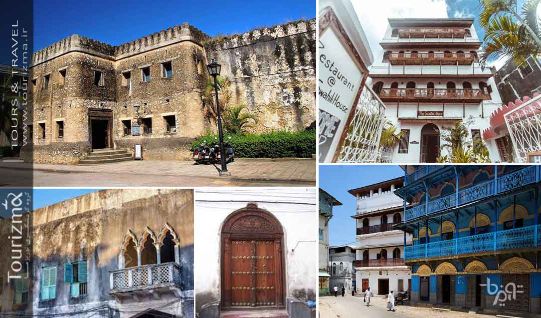 چند نمونه از معماری ساختمانهای شهر سنگی زنگبار 