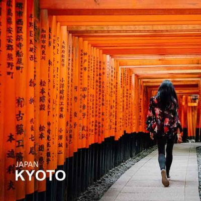 شهر-کیوتو-ژاپن پرستشگاه فوشیمی ایناری تایشا (Fushimi Inari Taisha) در شهر کیوتو ژاپن